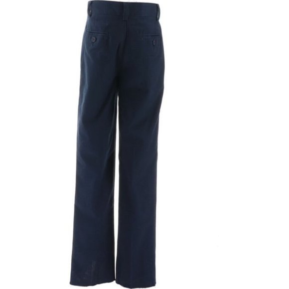 NWT LANDS' END UNIFORM TAILORED STAIN/WATER RESISTANT PANTS CLASSIC NAVY 14 - Picture 2 of 12